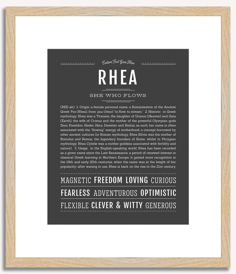 Rhea | Name Art Print