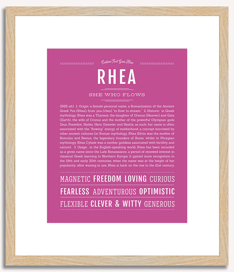 Rhea | Name Art Print