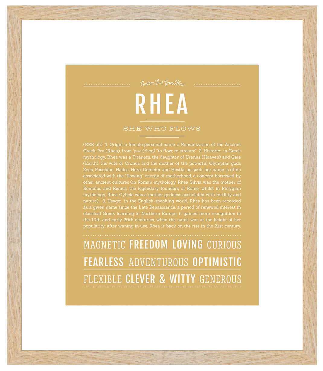 Rhea | Name Art Print