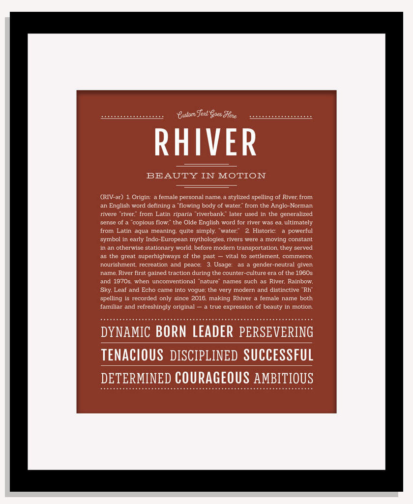 Rhiver | Name Art Print