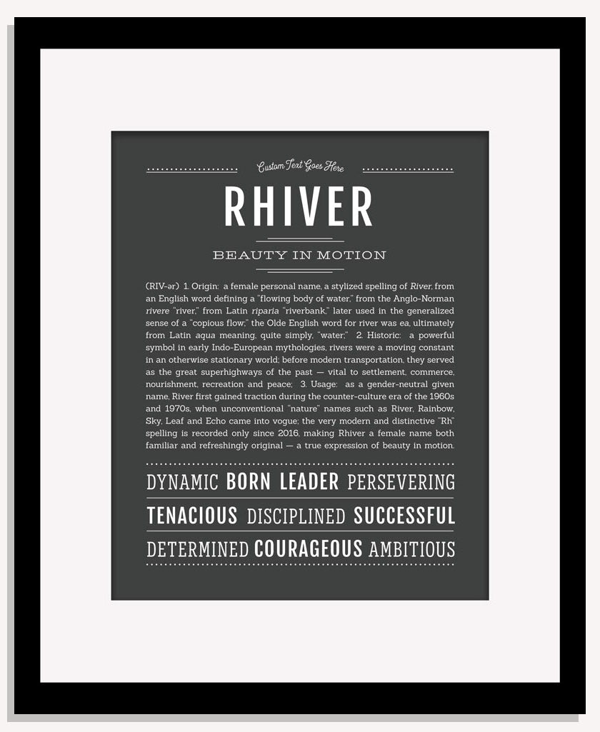 Rhiver | Name Art Print