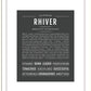 Rhiver | Name Art Print