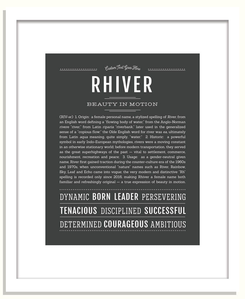 Rhiver | Name Art Print