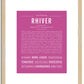 Rhiver | Name Art Print