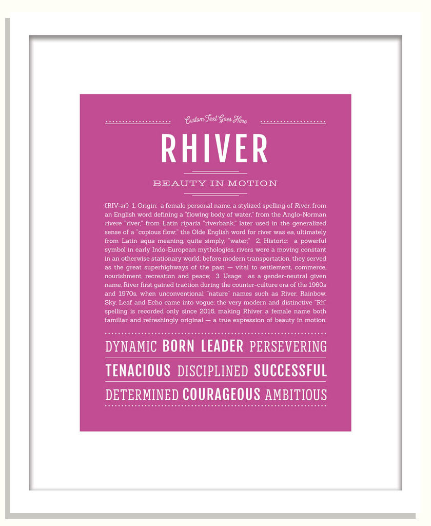 Rhiver | Name Art Print