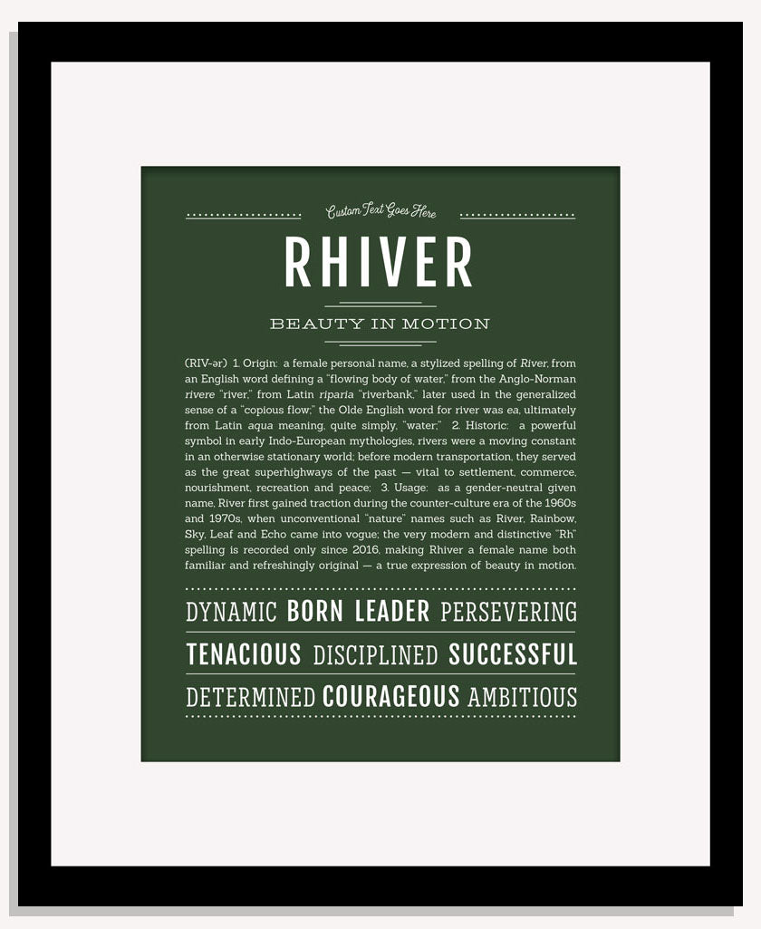 Rhiver | Name Art Print