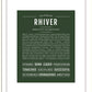 Rhiver | Name Art Print