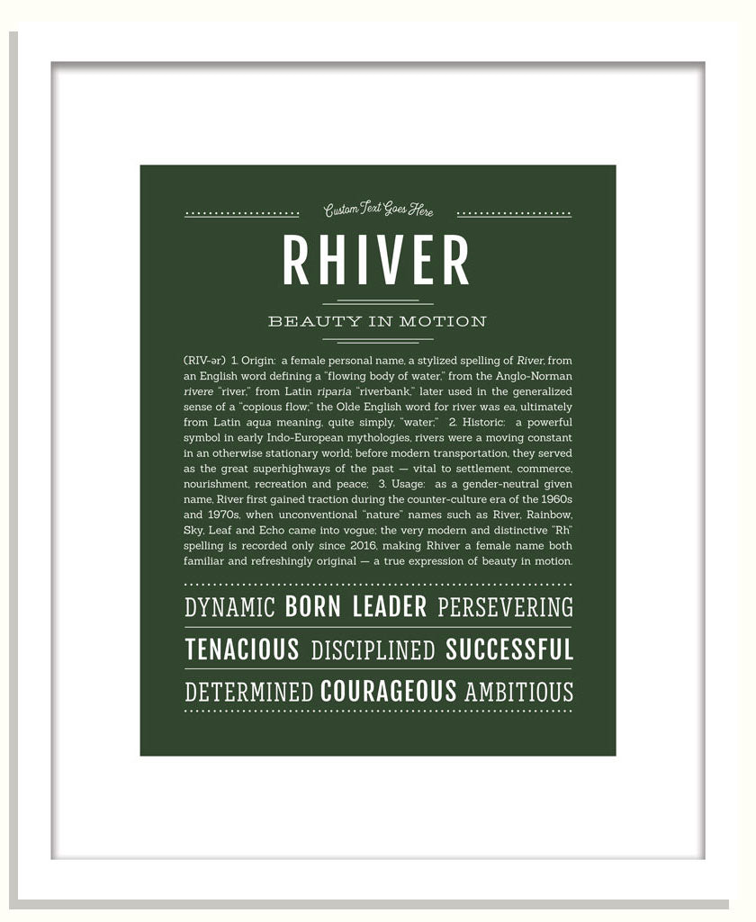 Rhiver | Name Art Print