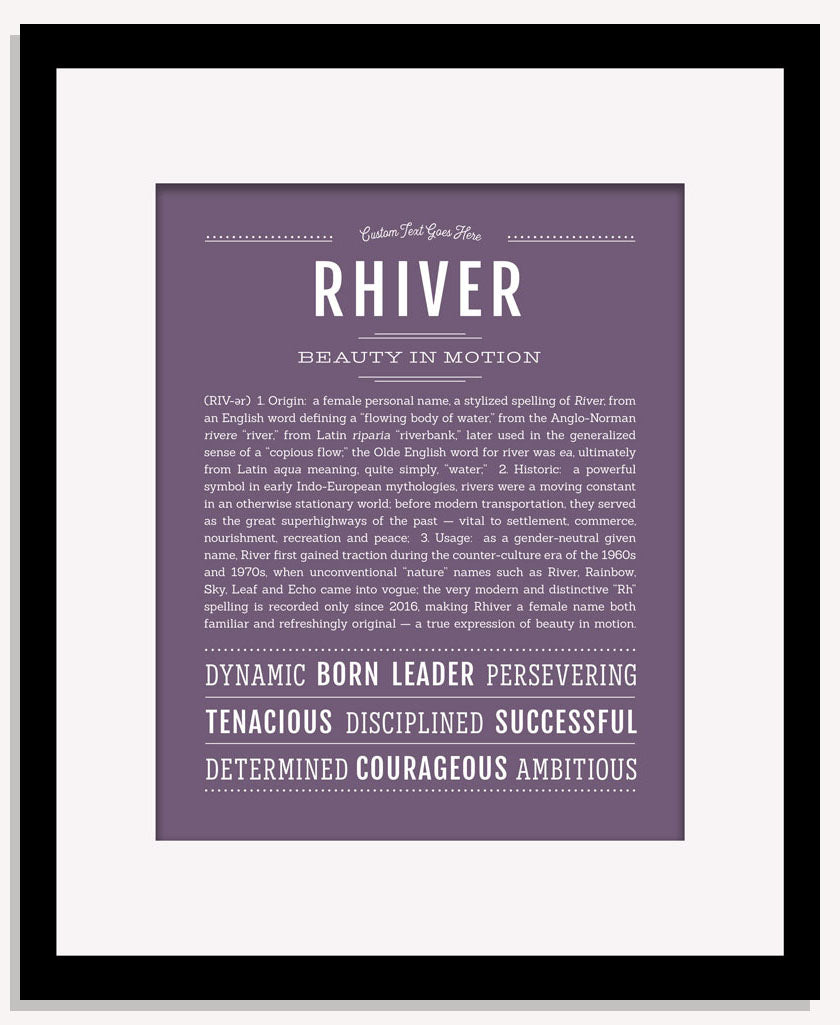 Rhiver | Name Art Print