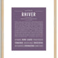 Rhiver | Name Art Print