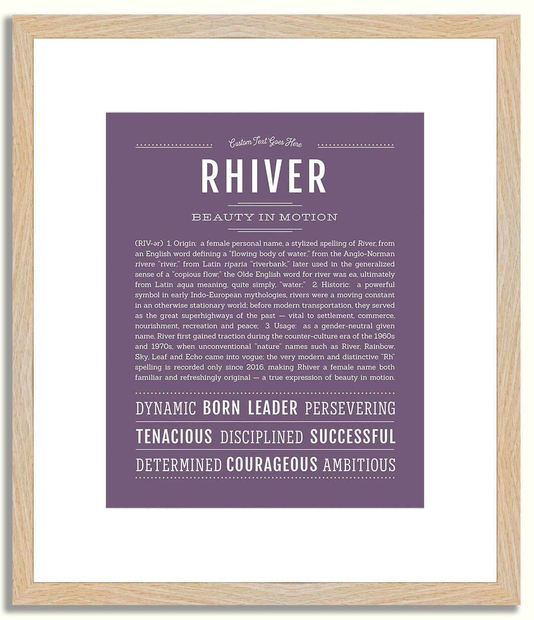 Rhiver | Name Art Print