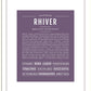 Rhiver | Name Art Print