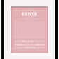 Rhiver | Name Art Print