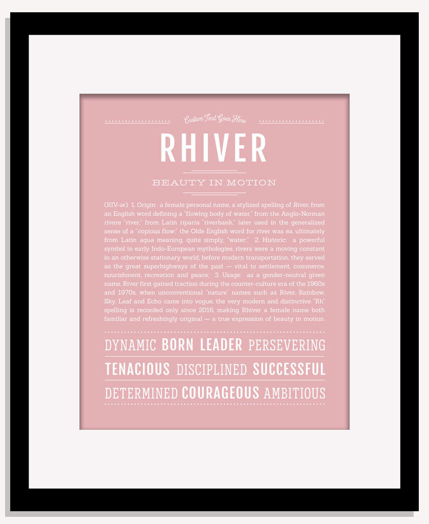 Rhiver | Name Art Print