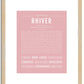 Rhiver | Name Art Print