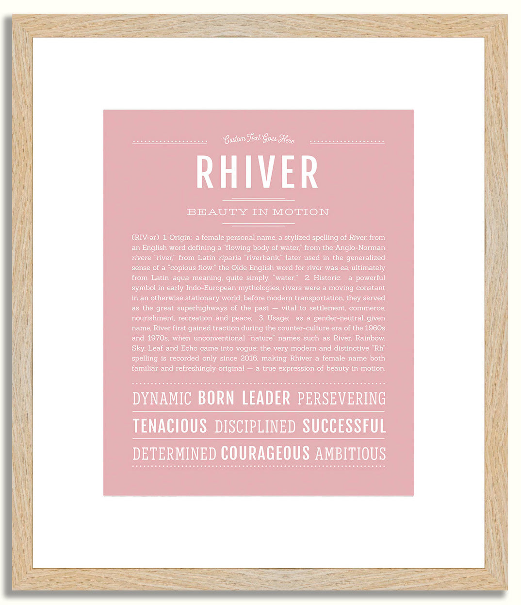 Rhiver | Name Art Print