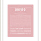 Rhiver | Name Art Print