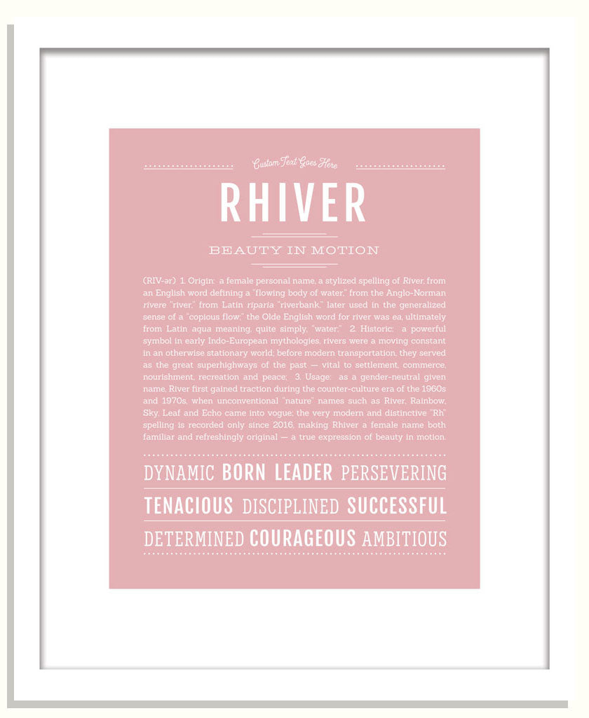 Rhiver | Name Art Print
