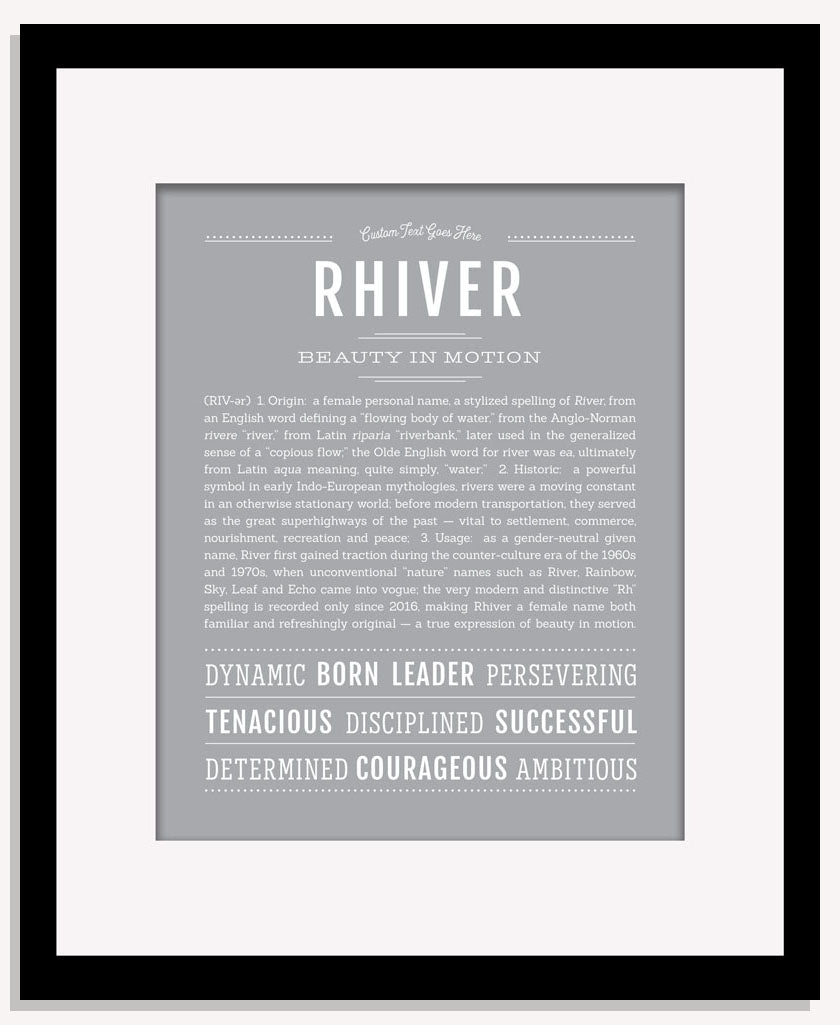Rhiver | Name Art Print
