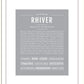 Rhiver | Name Art Print