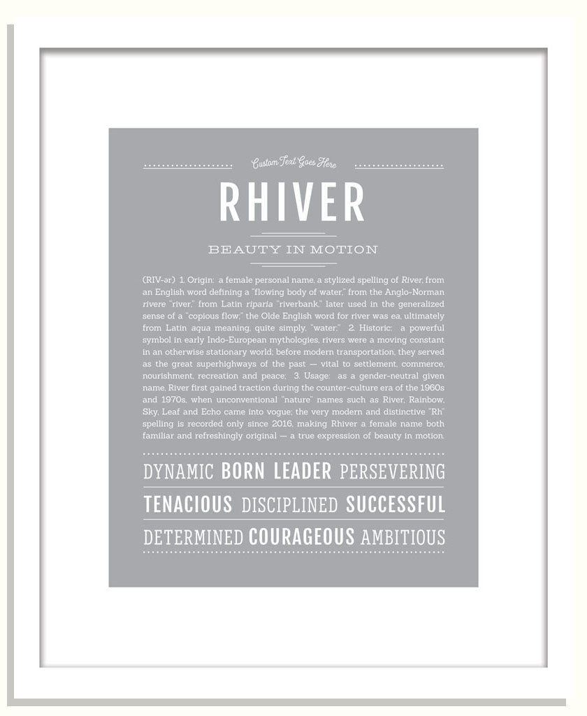 Rhiver | Name Art Print