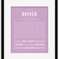 Rhiver | Name Art Print