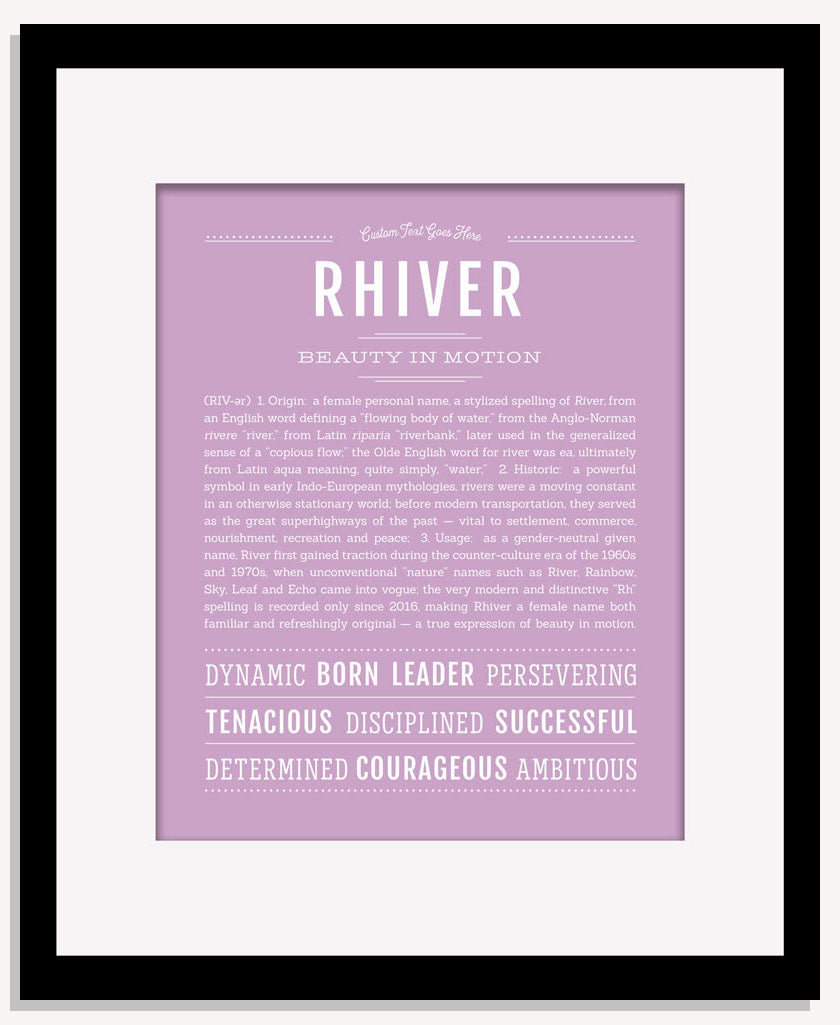 Rhiver | Name Art Print