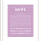 Rhiver | Name Art Print