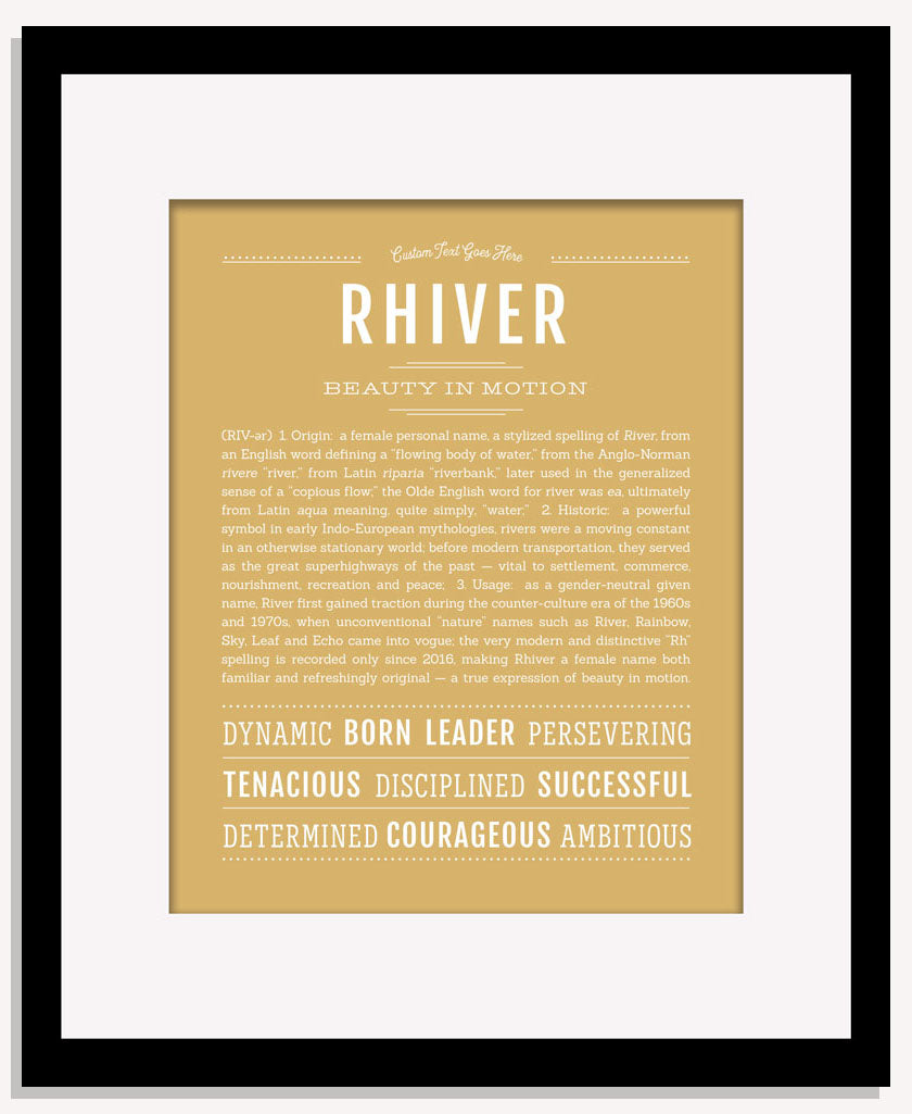 Rhiver | Name Art Print