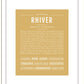 Rhiver | Name Art Print