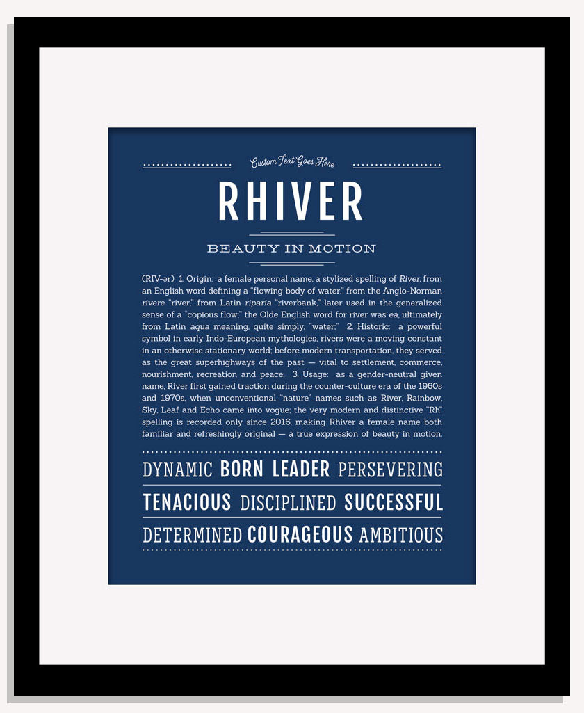 Rhiver | Name Art Print