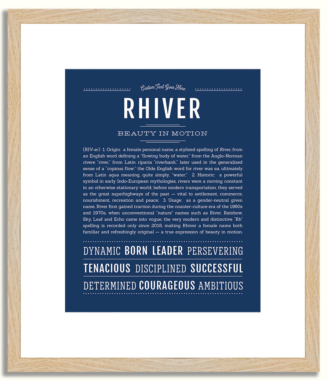 Rhiver | Name Art Print