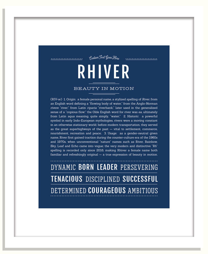 Rhiver | Name Art Print