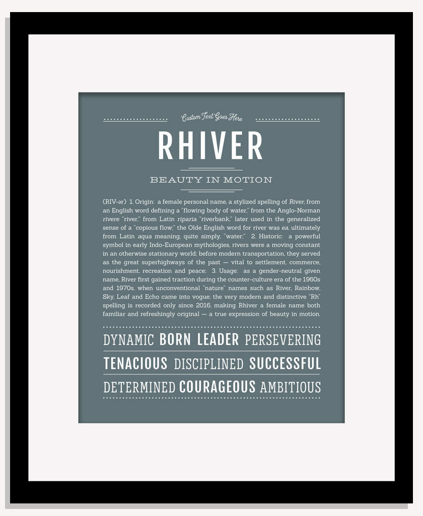 Rhiver | Name Art Print