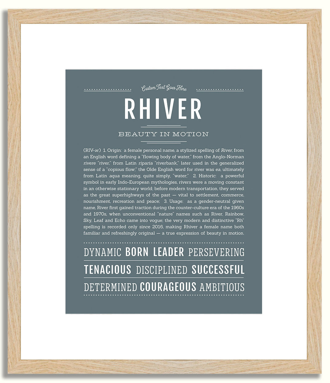 Rhiver | Name Art Print
