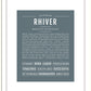 Rhiver | Name Art Print