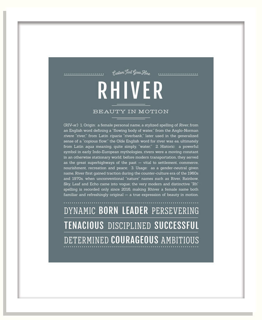 Rhiver | Name Art Print