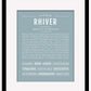 Rhiver | Name Art Print