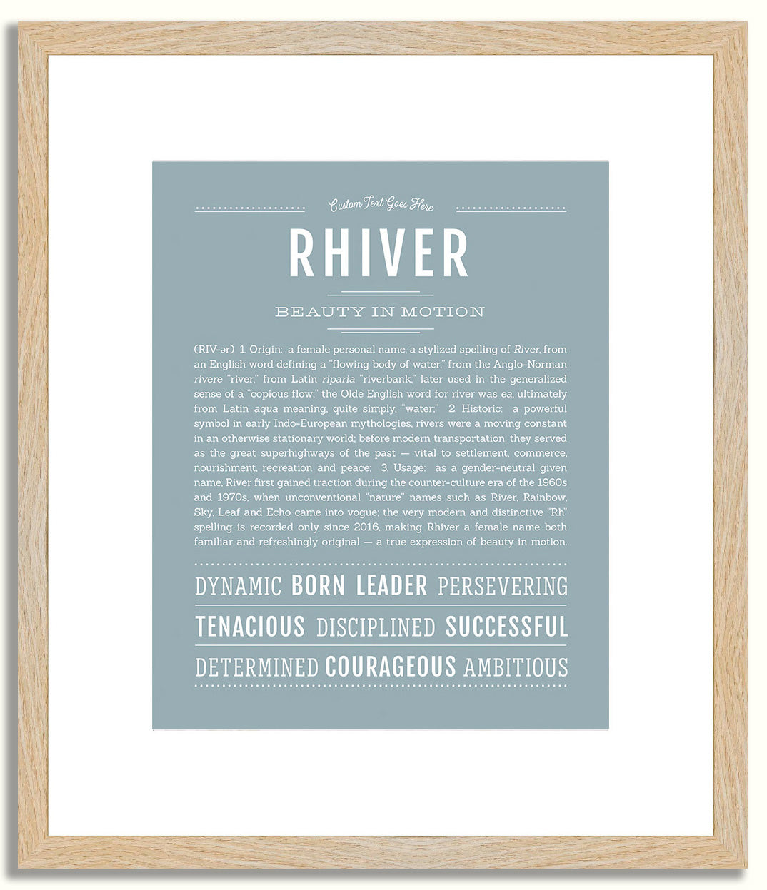 Rhiver | Name Art Print