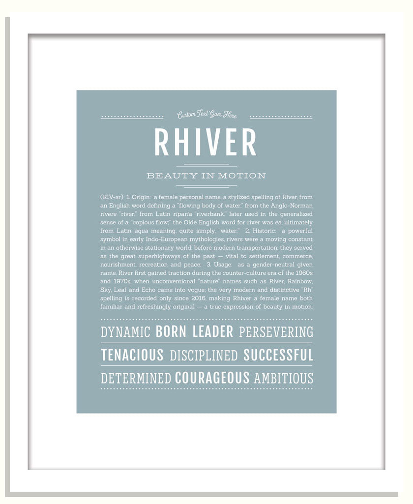 Rhiver | Name Art Print