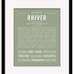 Rhiver | Name Art Print