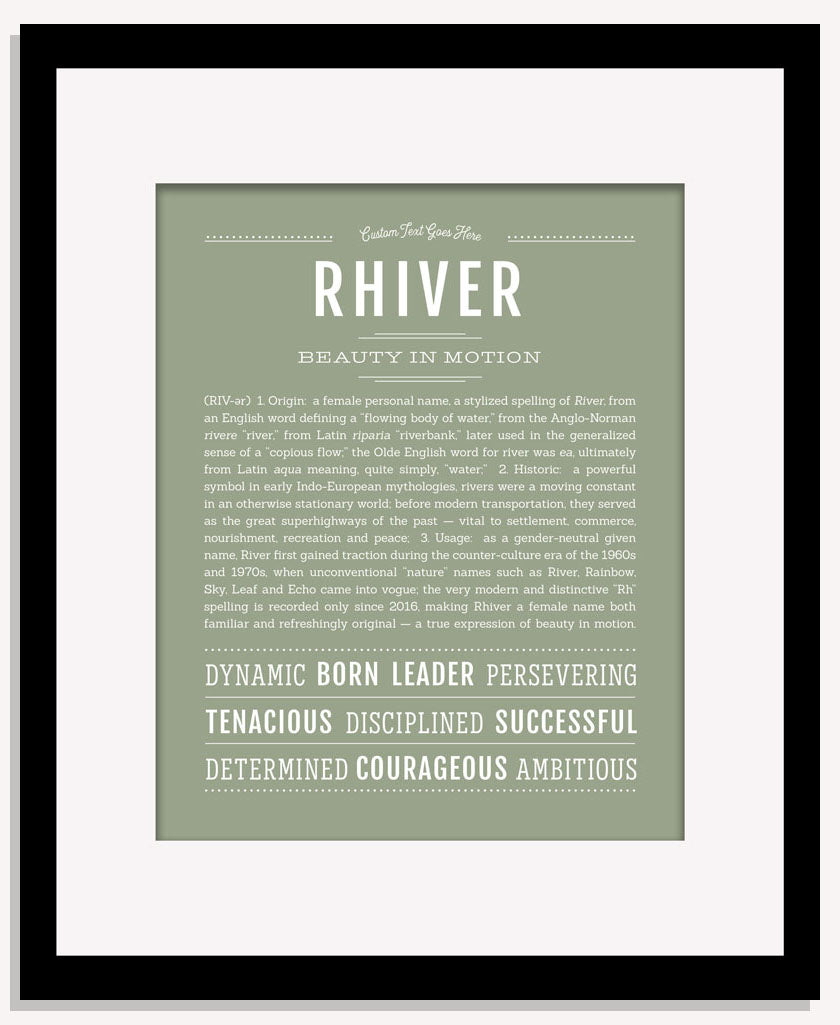 Rhiver | Name Art Print