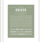 Rhiver | Name Art Print