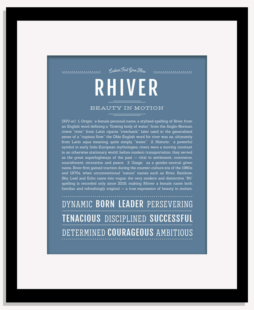 Rhiver | Name Art Print