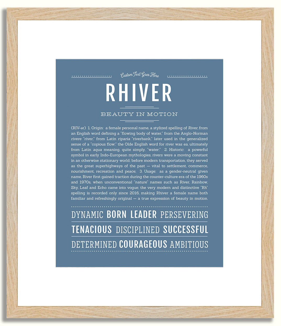 Rhiver | Name Art Print