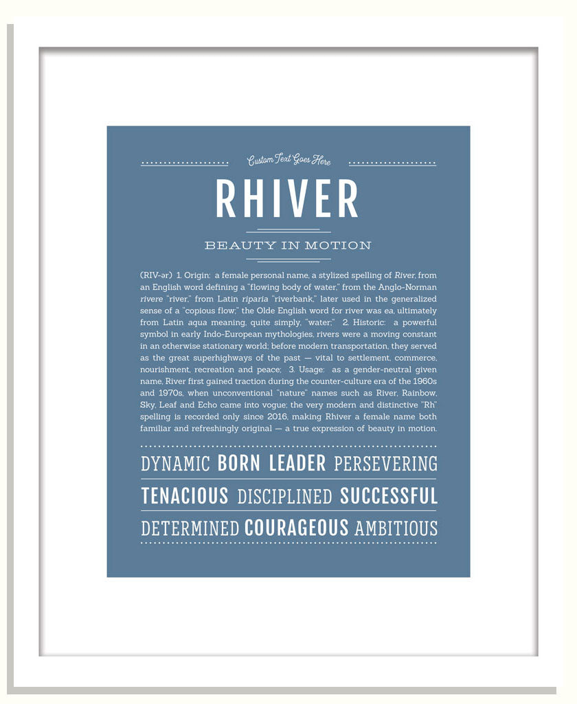 Rhiver | Name Art Print