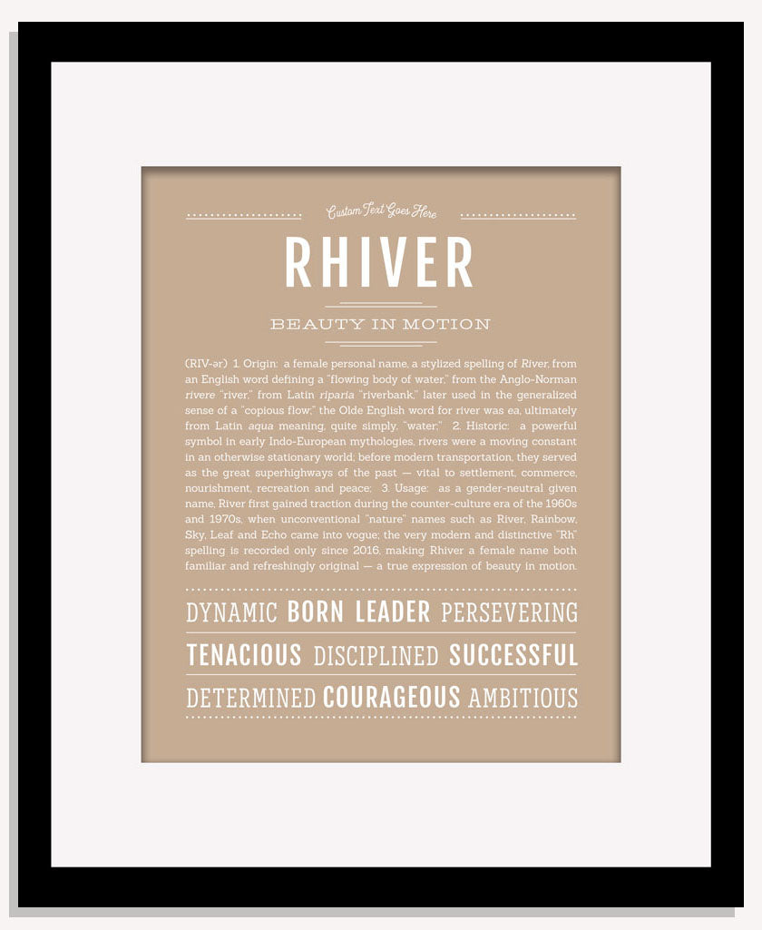 Rhiver | Name Art Print