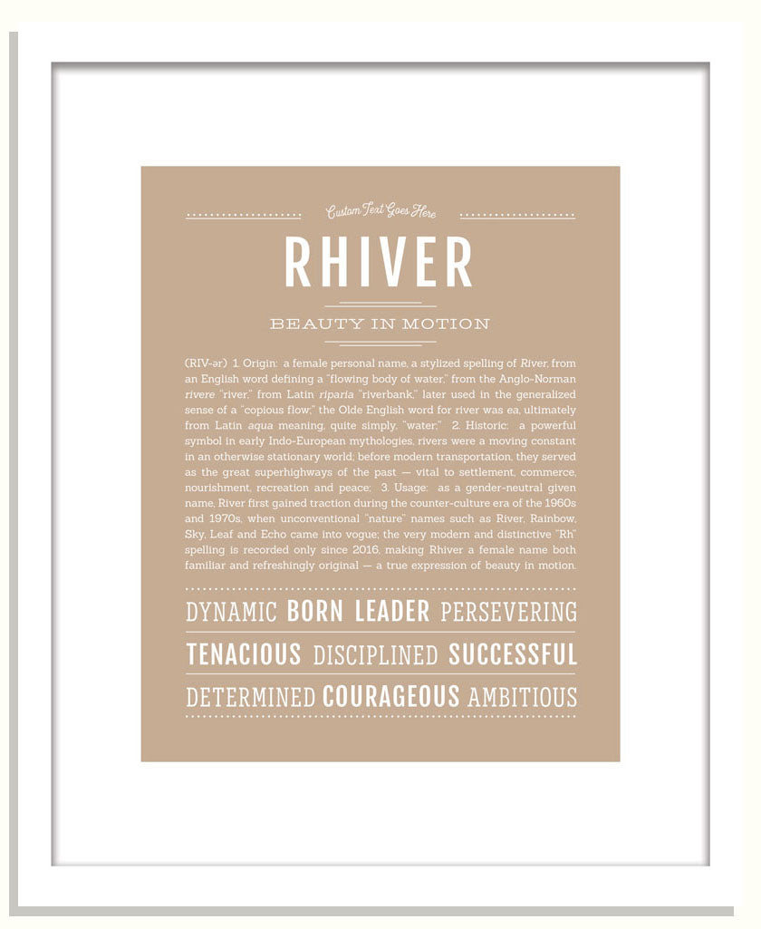 Rhiver | Name Art Print
