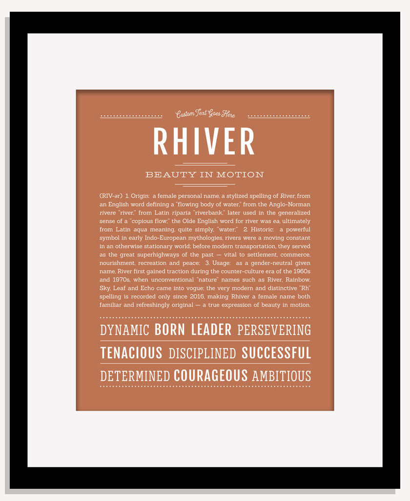 Rhiver | Name Art Print