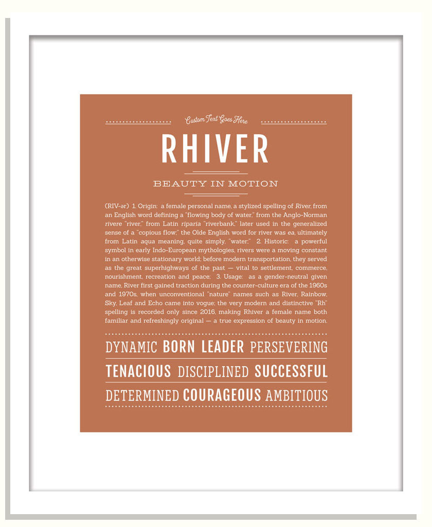 Rhiver | Name Art Print